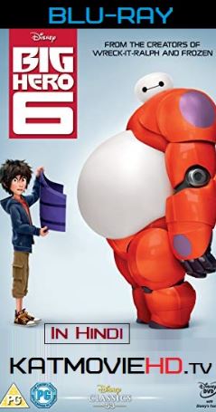 Big Hero 6 2014 Bluray x264 720p 480p Dual Audio brrip Hindi + English Dubbed Brrip DREDD