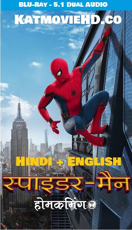 Spider-Man Homecoming 2017 BRRip 1080p 720p 480p Hindi (Org DD5.1) + English] ESub x264 x265 HEVC 10bit