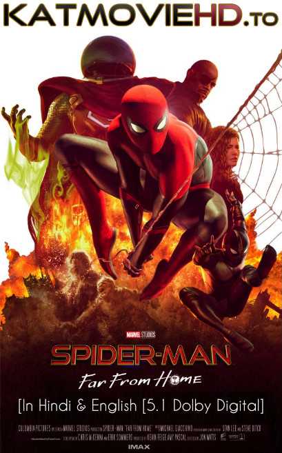 Spider-Man: Far From Home (2019) BluRay DD5.1 Hindi 480p 720p 1080p Dual-Audio ESub x264 | HEVC